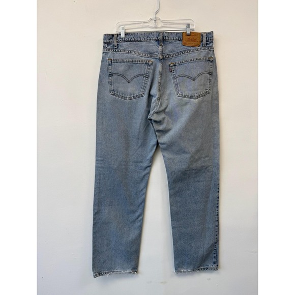 Vintage Levis 505 Jeans Mens 38x33 Blue Regular Fit Straight Leg Denim Wash 90s - Picture 2 of 6